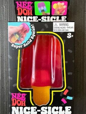 NeeDoh Nice-Sicle Kids Squish Toy — Pink